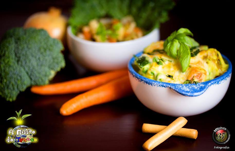 Gratinado de Lentilhas e Legumes